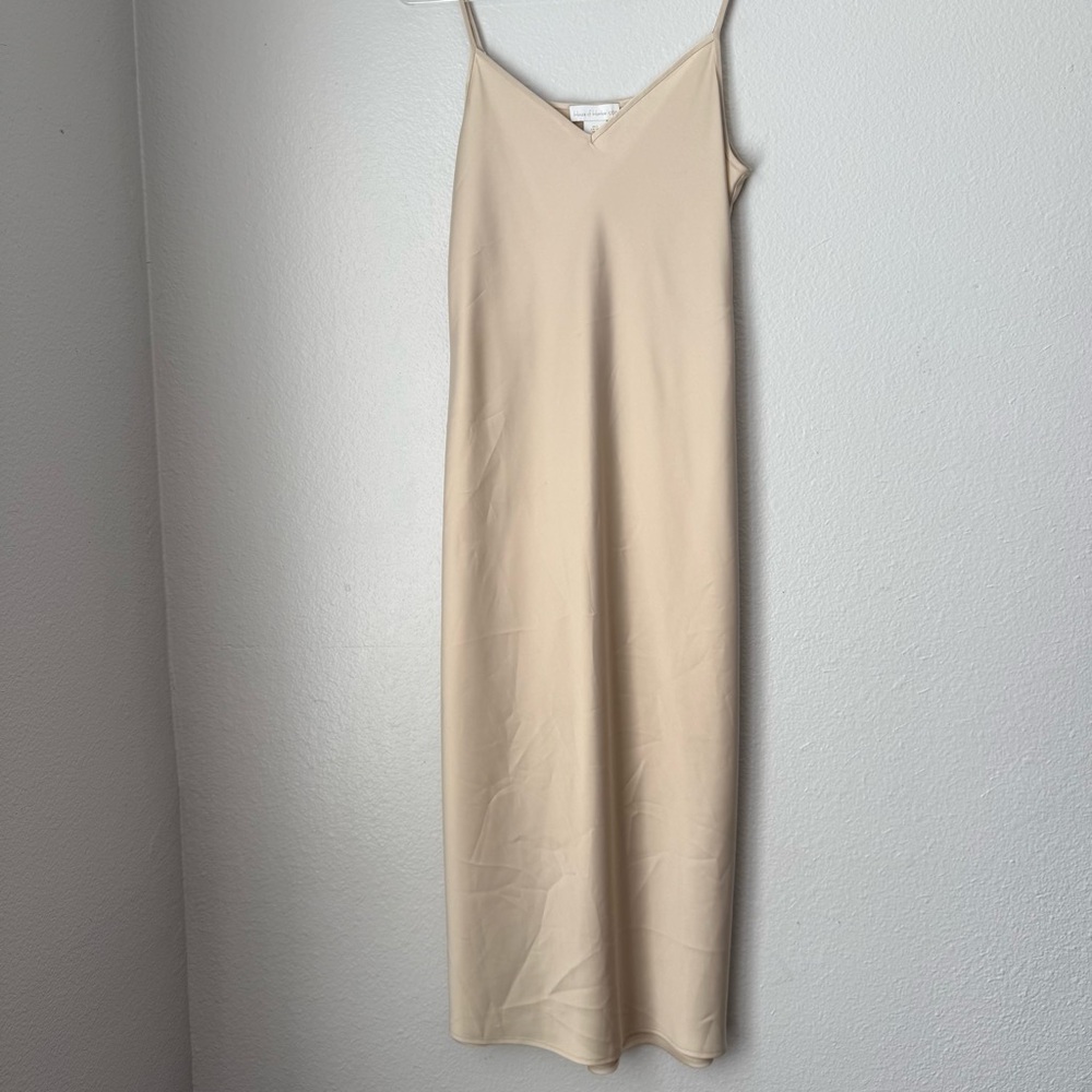 House of Harlow 1960 Champagne Slip Dress Small Romantic Coquette Wedding